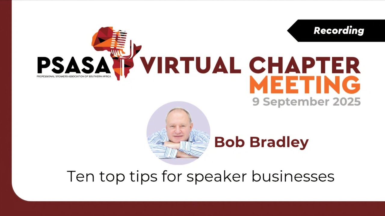 🎙 Ten Top Tips for Speaker Businesses with Bob Bradley – Bob on Business