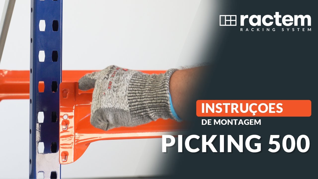 Instruções de montagem Estante Picking 500