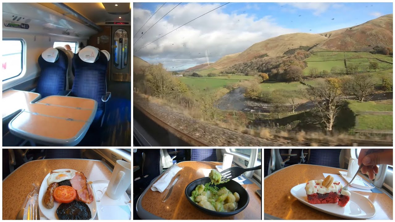 London to Scotland by train, Avanti West Coast, First class 4K
