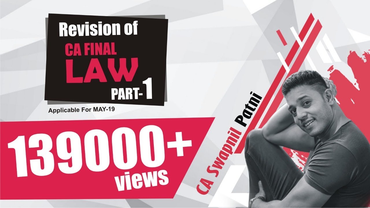 CA Final Law Revision Part 1-May 2019| Topics- FEMA, PMLA, SARFAESI, IBC