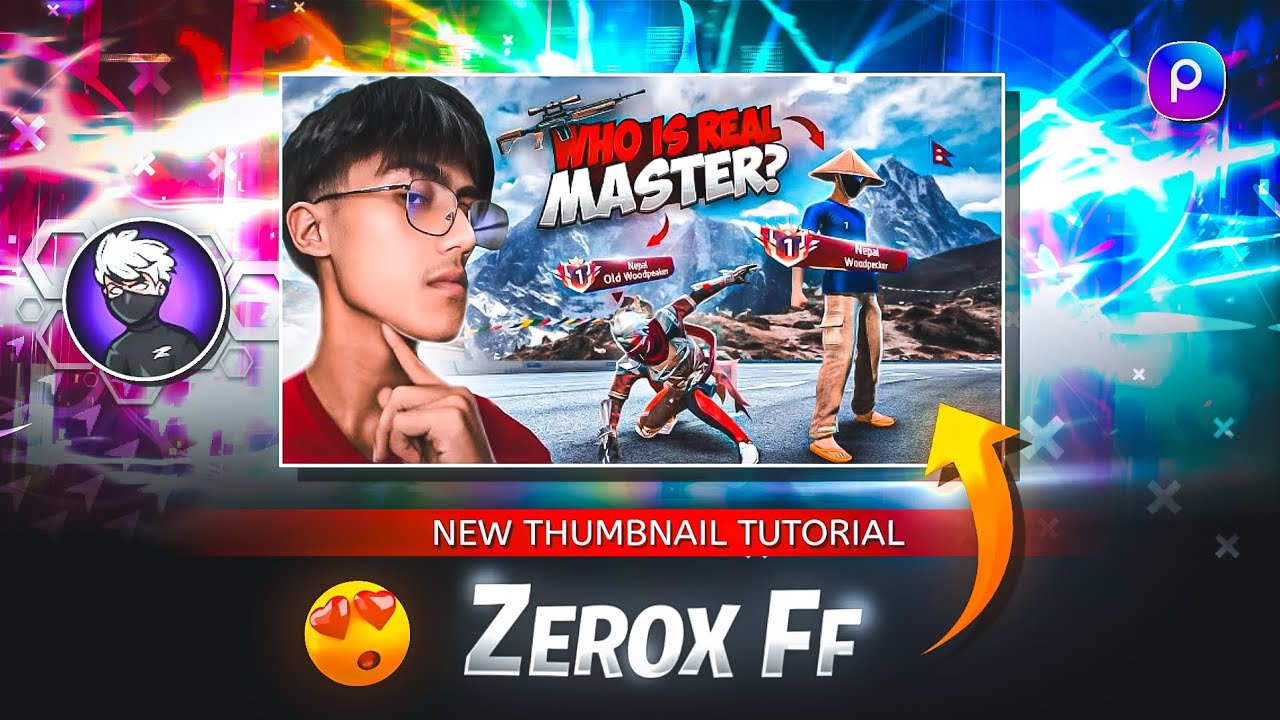 Thumbnail Editing Like Zerox FF 🤩 // Thumbnail Kaise Banayein Zerox FF Jaisa 😎