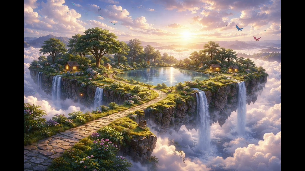 Peaceful Fantasy Landscape 🌿 Relaxing Lofi Beats for Study, Focus & Sleep
