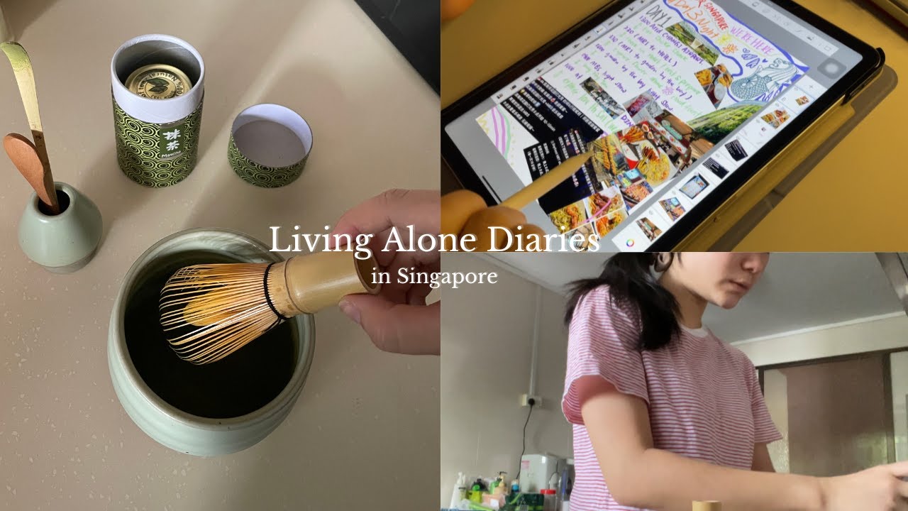 days in my life living alone | I used iPad planned a SG🇸🇬 trip for my friends✏️productive morning🍵