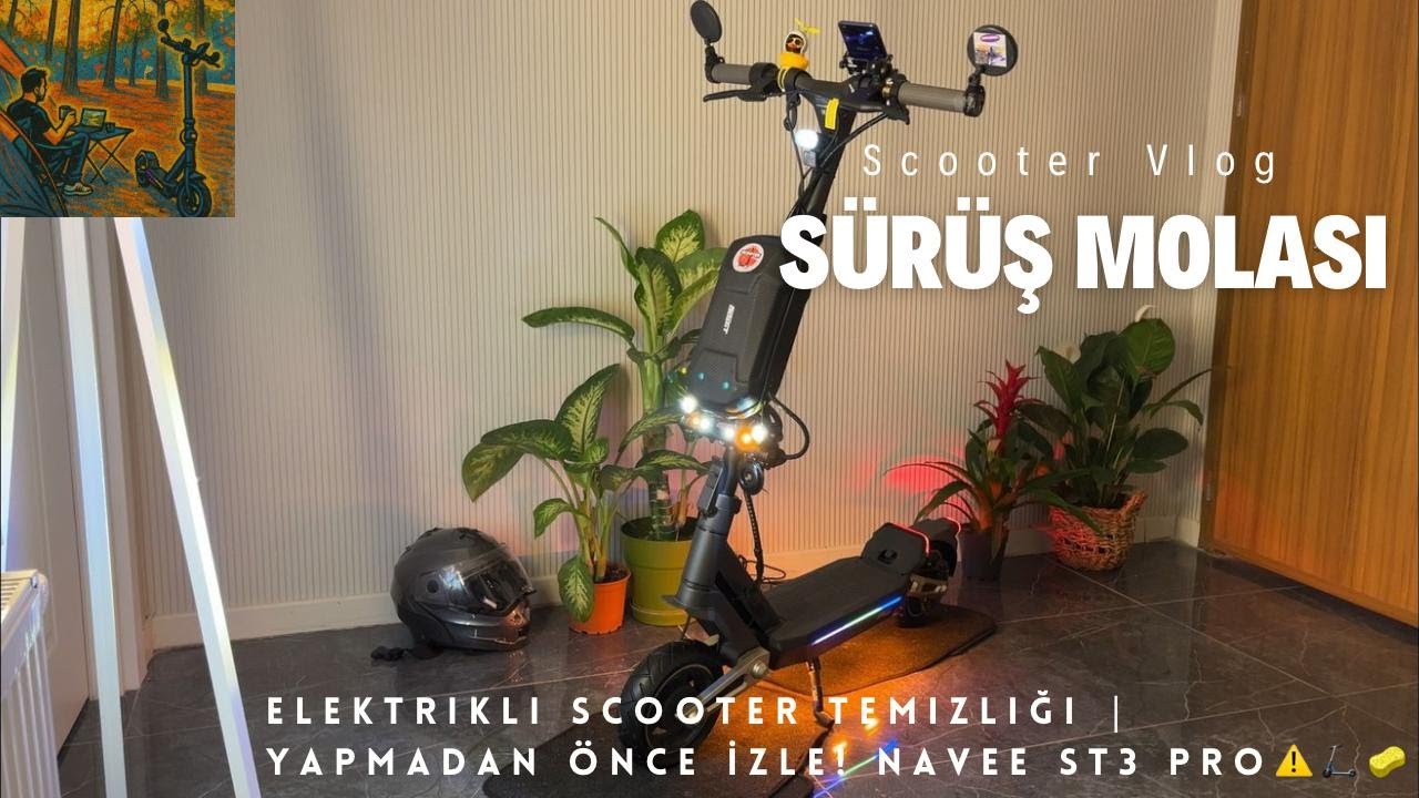 Elektrikli Scooter Temizliği | Yapmadan Önce İzle! Navee ST3 Pro⚠️🛴🧽#Trending #Viral #FYP #youtube