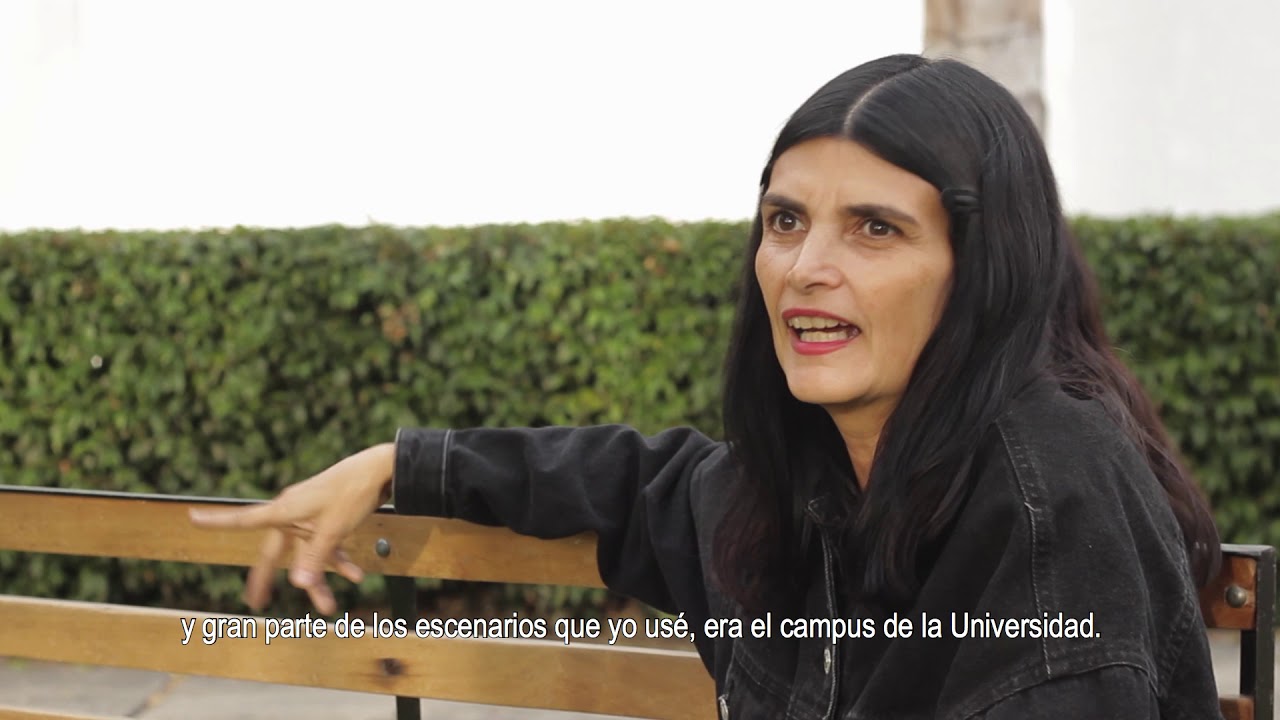 La maestra María Isabel Rueda, egresada de Artes Plásticas e invitada a la Bienvenida admitidos 2020