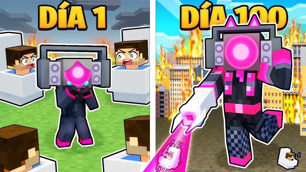 ¡100 DÍAS COMO MUJER PARLANTE en Minecraft!