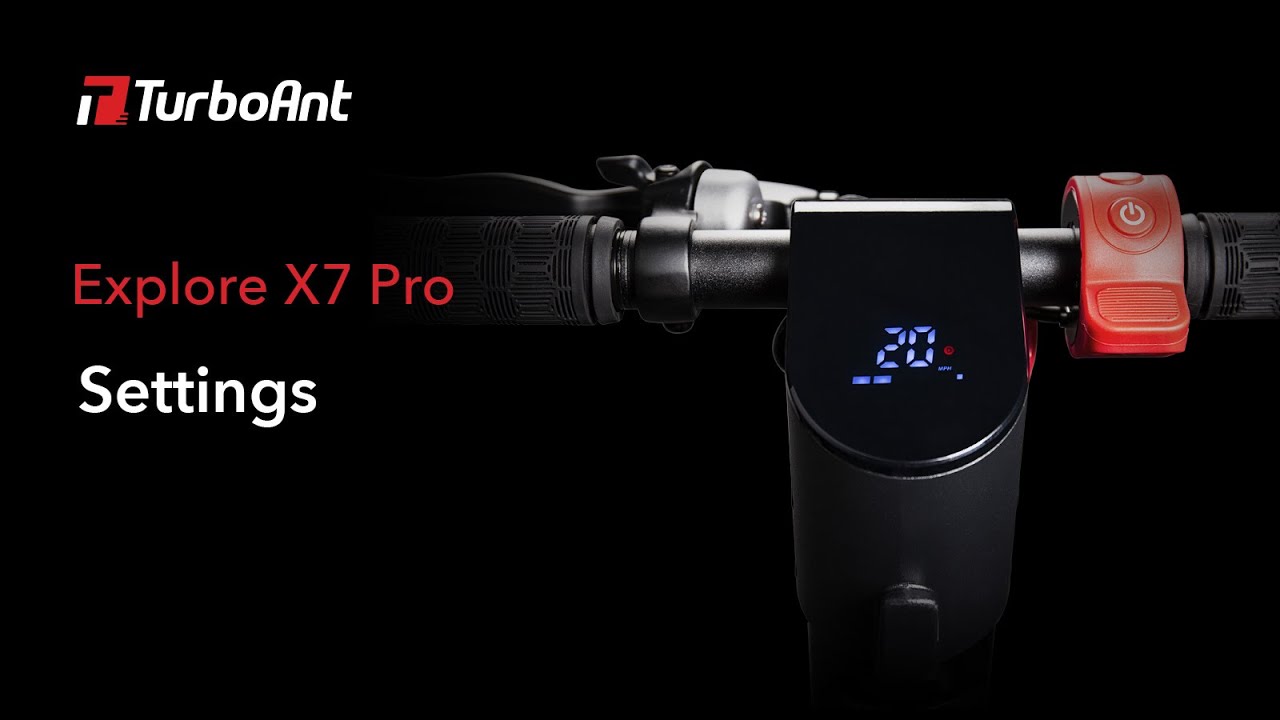 How to Access the P Settings of the TurboAnt X7 Pro Folding Electric Scooter