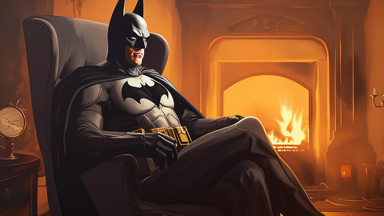 8 Hours of Ambient Batman Music Playing in Another Room 🦇 Warm & Cosy Vibes for Deep Relaxation