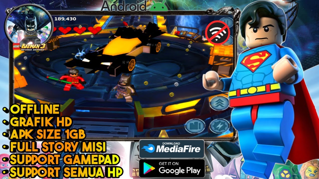 MAIN GAME LEGO BATMAN 3: BEYOND GOTHAM ANDROID TERBARU 2025 0FFLINE HD GRAFIK