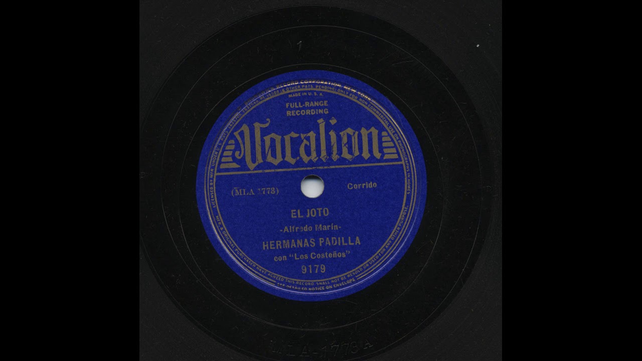 Hermanas Padilla - El Joto - Vocalion 9179