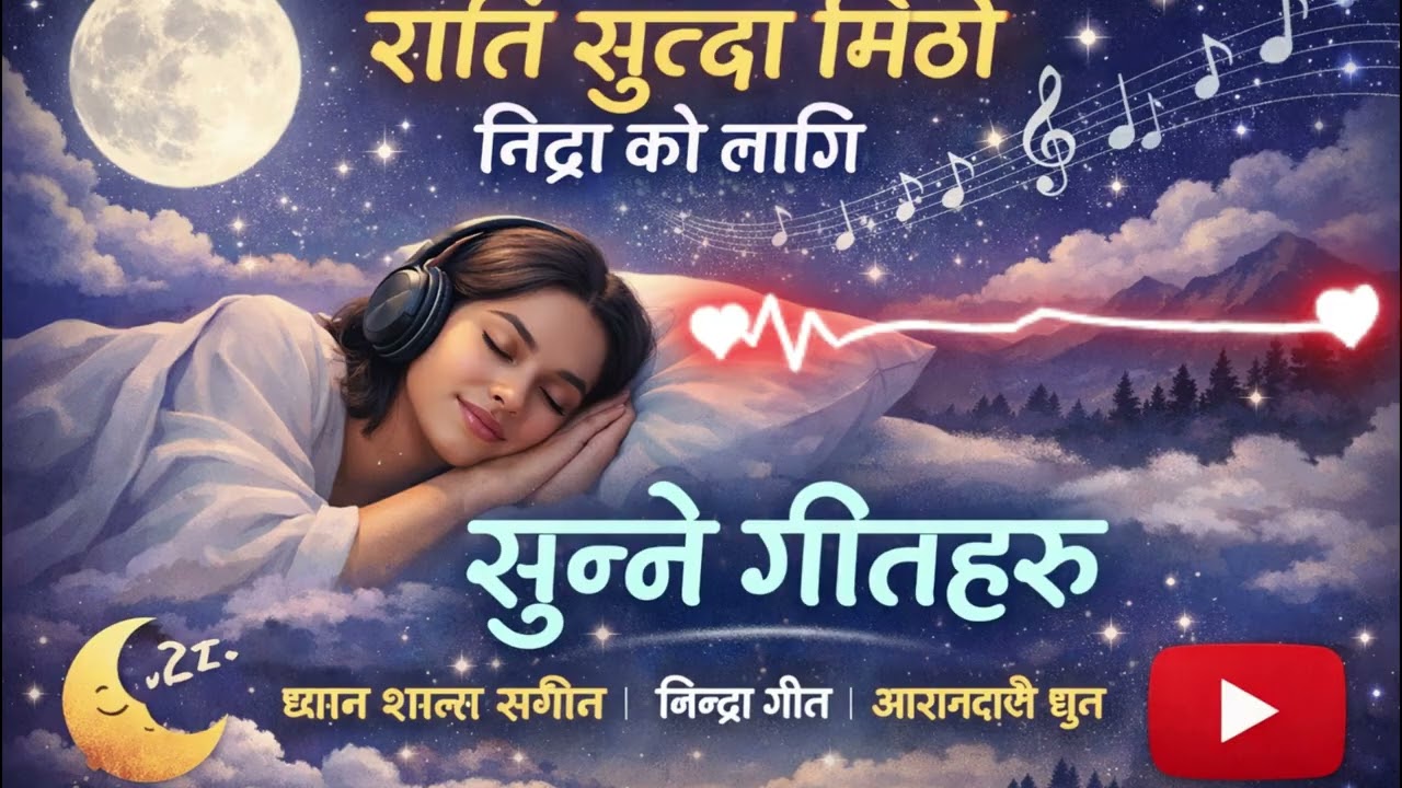 राति सुत्दा मिठो निद्राको लागि सुन्ने गीतहरू 🌙 | Relaxing Nepali Sleep Music | Deep Sleep Songs 2026