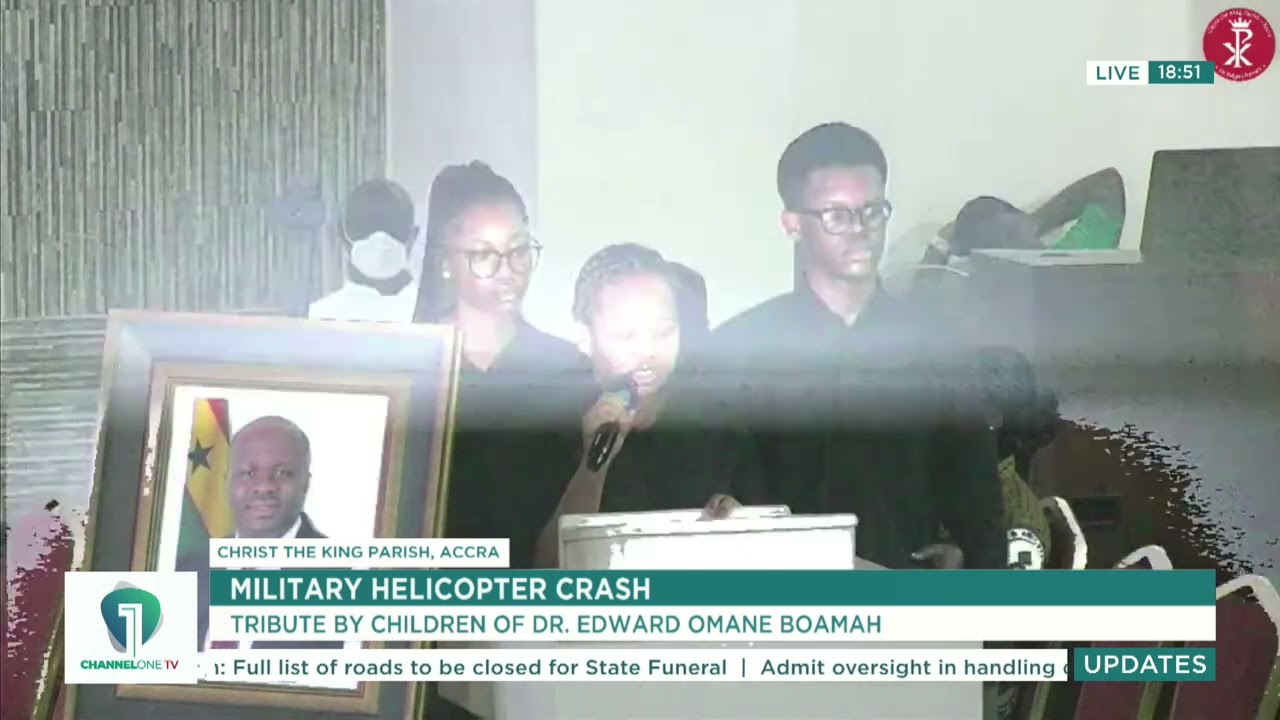 “We Never Thought You’d Leave Us” — Kids of Dr. Omane Boamah Share Painful Goodbye