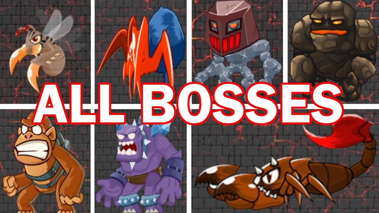 Super Bino Go - Beating ALL BOSSES | Fight All Bosses