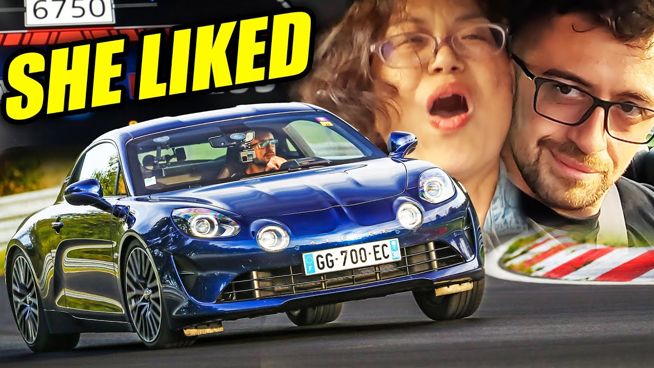 She DID NOT Expect THE SPEED!🤣 Alpine A110 GT // Nürburgring