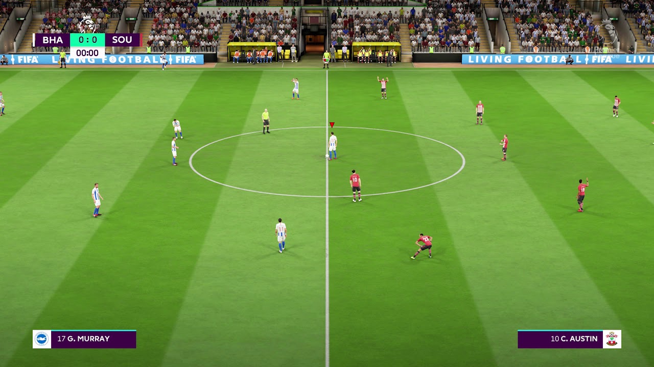 FIFA 19 best stadium night lightning compared to real life football PS4