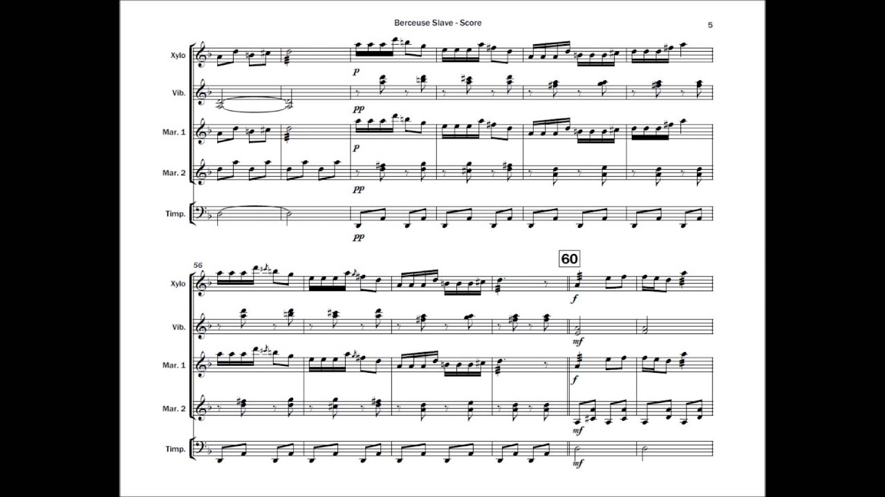 Berceuse Slave - by Franz Neruda arr. Michael Huestis