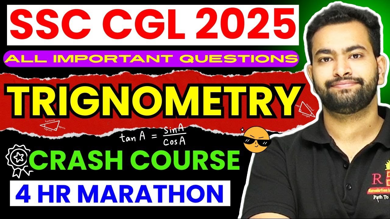 Complete trigonometry crash course for SSC Exams| SSC CGL| SSC CHSL| SSC CPO