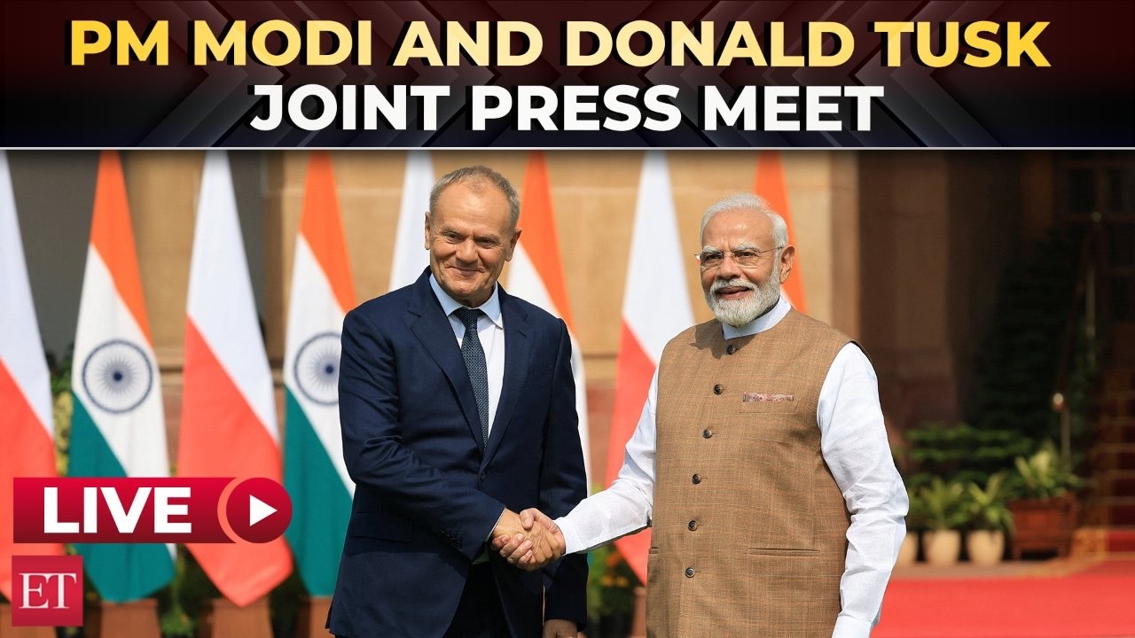 PM Modi and Donald Tusk address joint press meet | India-Poland relations | LIVE
