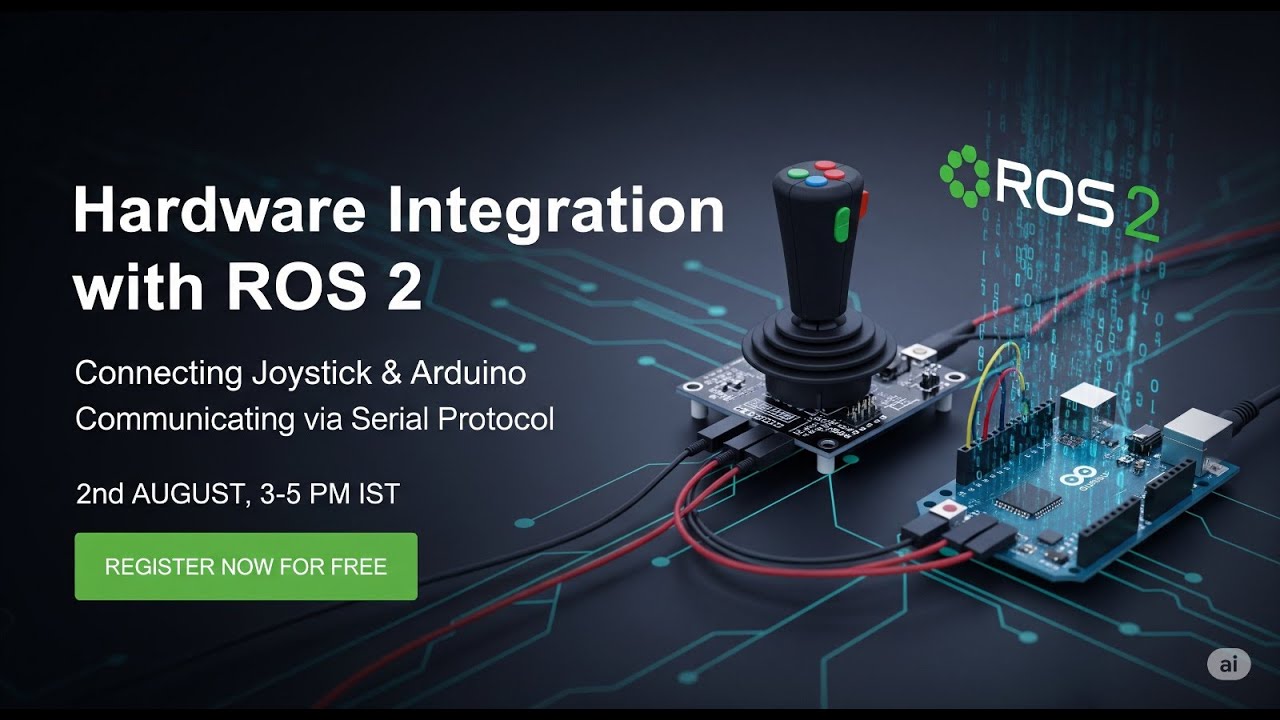 ROS 2 Hardware Integration: Arduino Joystick Control via Serial Communication #ros2 #robotics