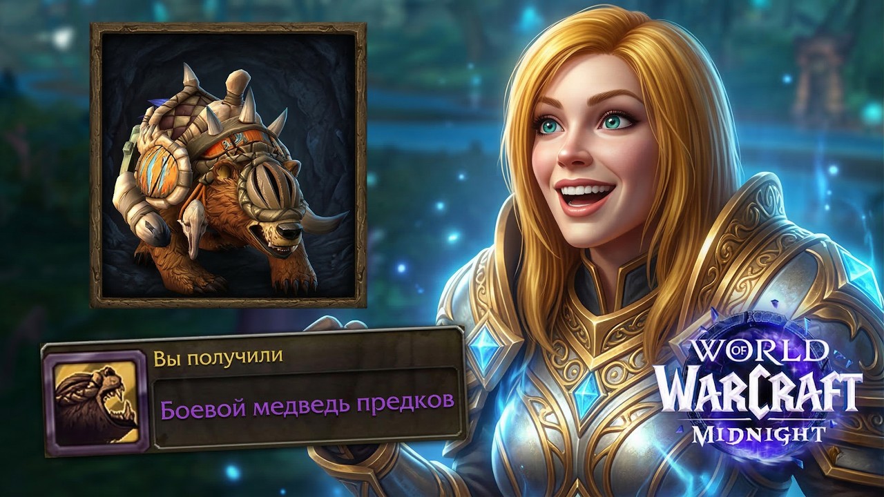 ВЫБИЛ 100% МАУНТА В WOW MIDNIGHT