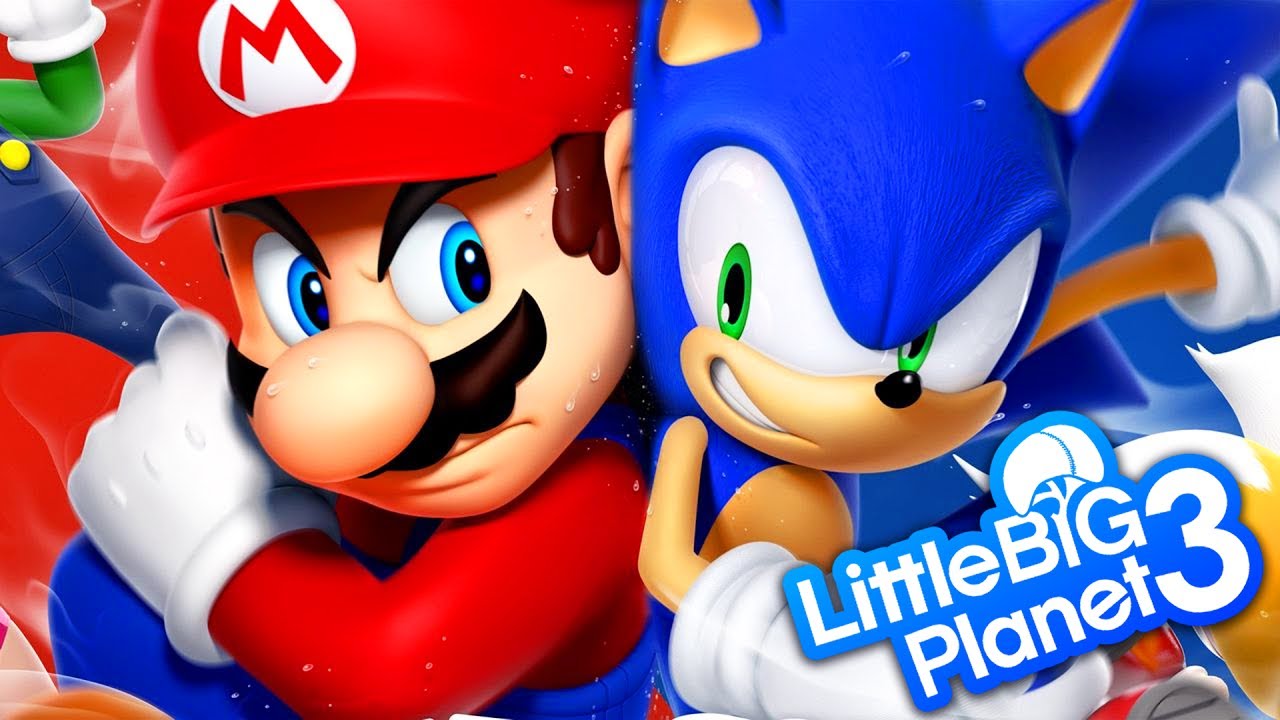 LittleBigPlanet 3 - Super Smash Bros - Mario vs. Sonic the Hedgehog - PS4 PRO Gameplay | EpicLBPTime