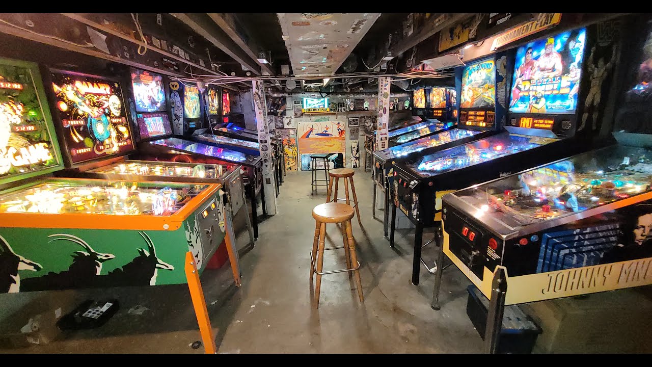 Updated Tour of my Gamesroom / Pinball Collection Dec 2023