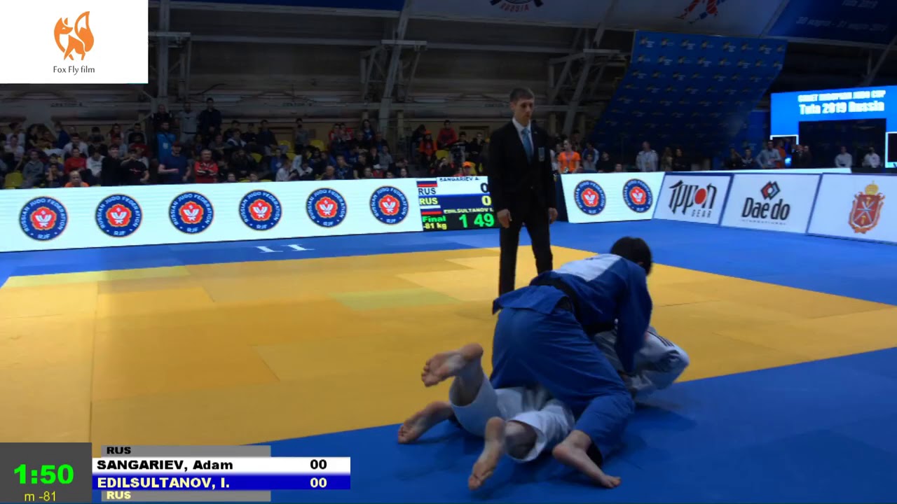 81 kg Sangariev A Edilsultanov I 31 03 2019 T2 Кубок Европы по дзюдо среди юношей и девушек до 18 л