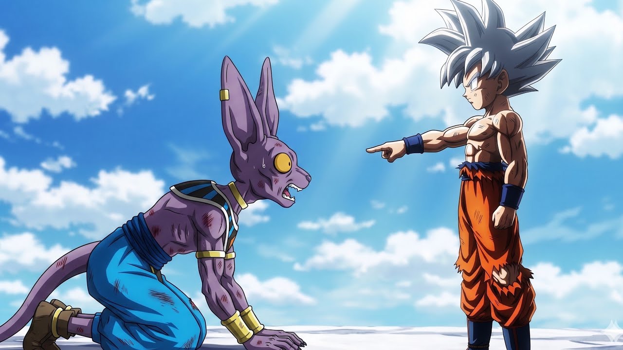 Goku ensina o Instinto Superior de Goten e fica surpreso com sua rápida superioridade sobre os reis