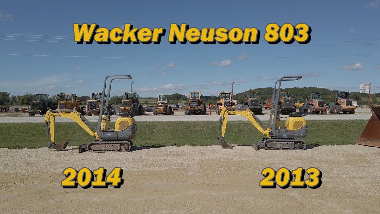 Wacker Neuson 803 Mini Excavators