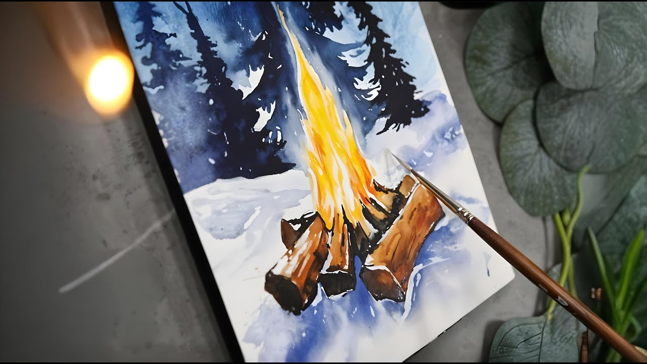 Winter Landscape Watercolor Painting Secrets Revealed!