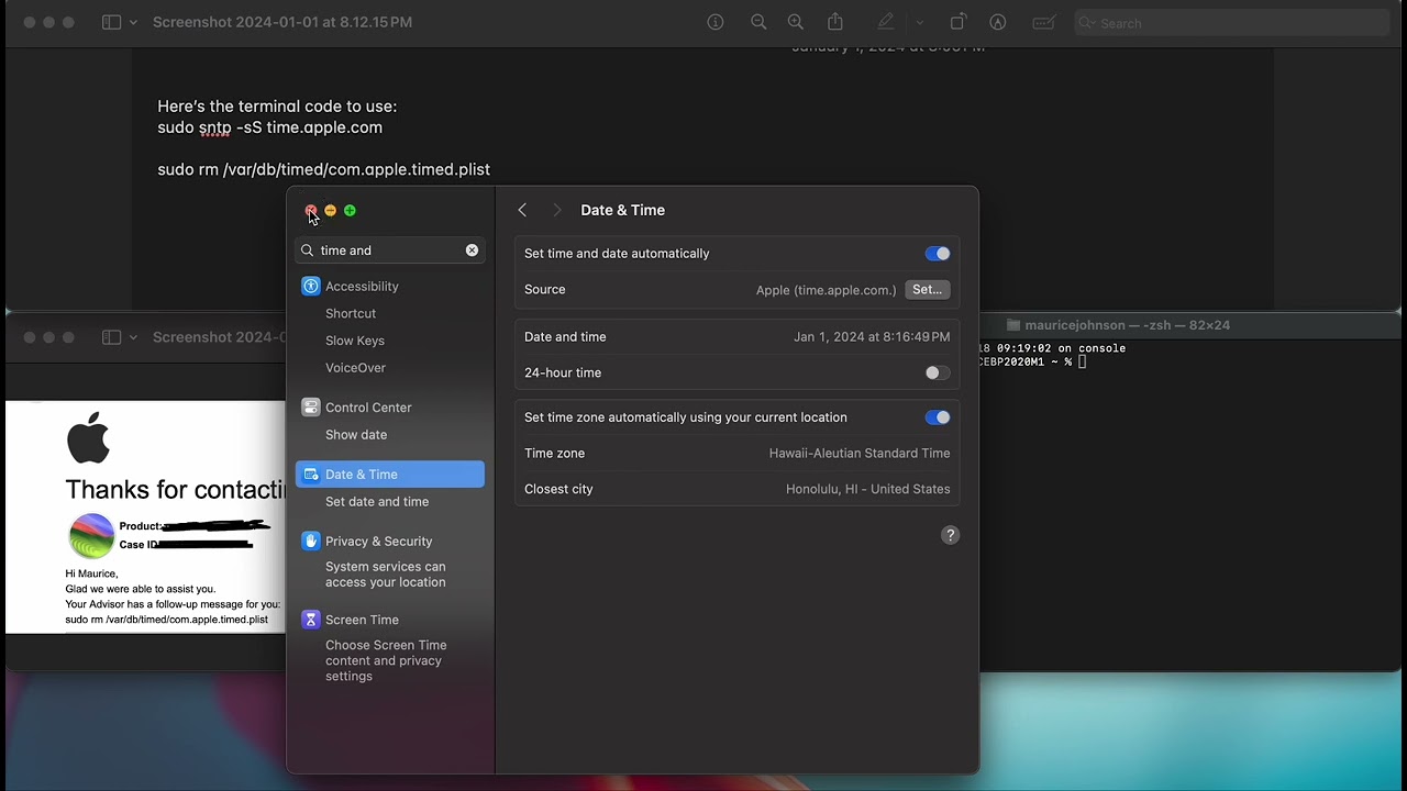 How to fix date and time problem | MacBook Pro (UPDATED 2024)