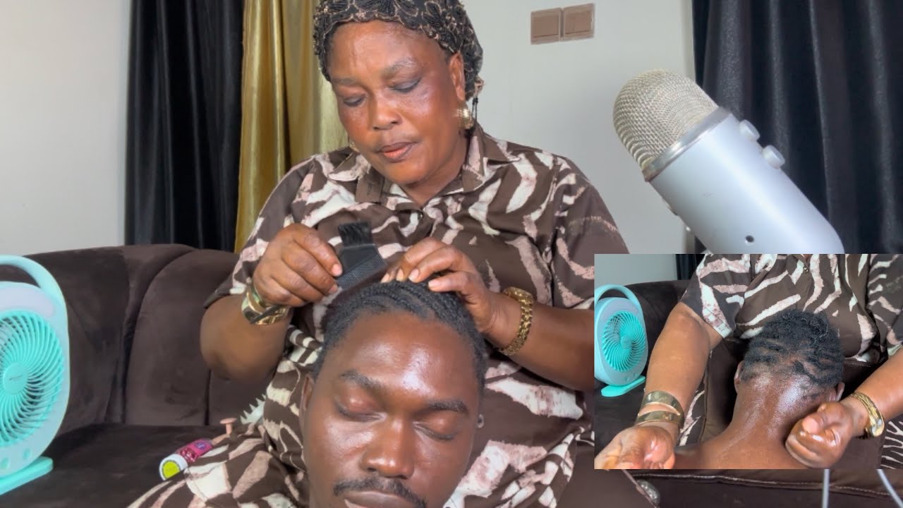 ASMR | Scalp checking, Scalp Massage for Hair Growth, Scalp Oiling, Neck Massage | No Talking