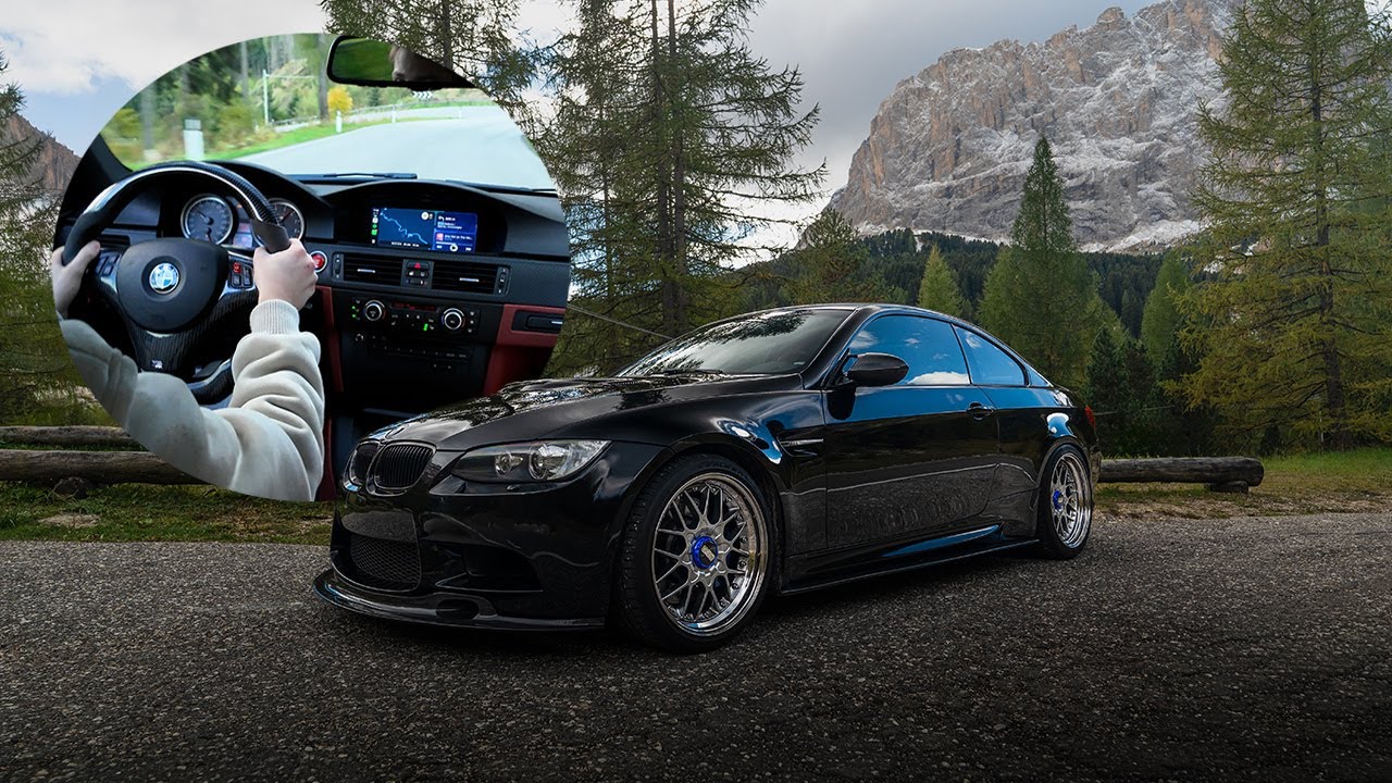 BMW E92 M3 Manual with Titanium Exhaust Drive To Dolomites - PoV 4K