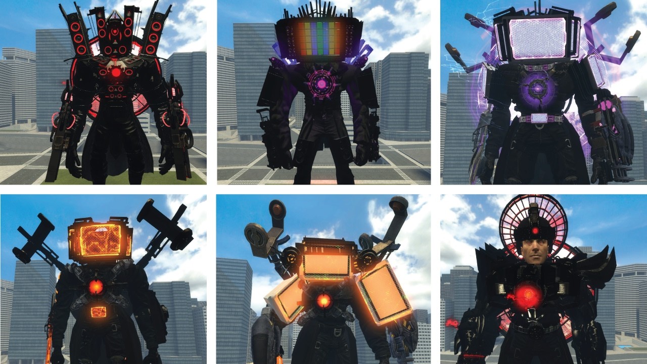 Astro hydra titan vs all Skibidi titan tvman , cameraman , speakerman in Garry's Mod ! Garry's Mod