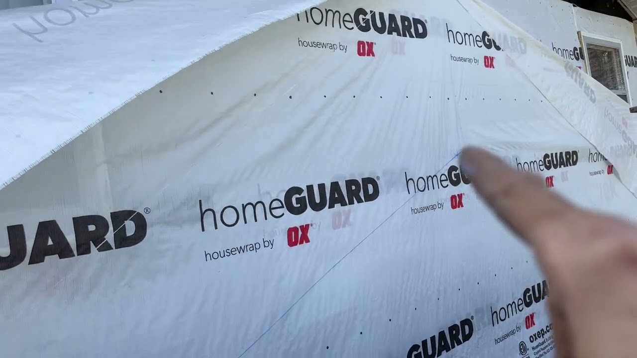 Tyvek House wrap the gable. EASY WAY!!