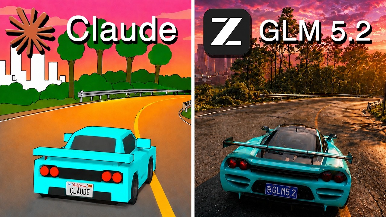 GLM 5.2 vs Claude Make Forza Horizon 6 From Scratch