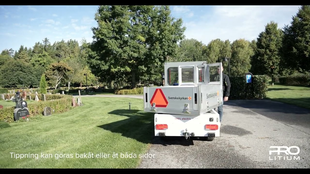 PRO Litium Work Truck - eldrivet arbetsfordon med vridbart tippflak