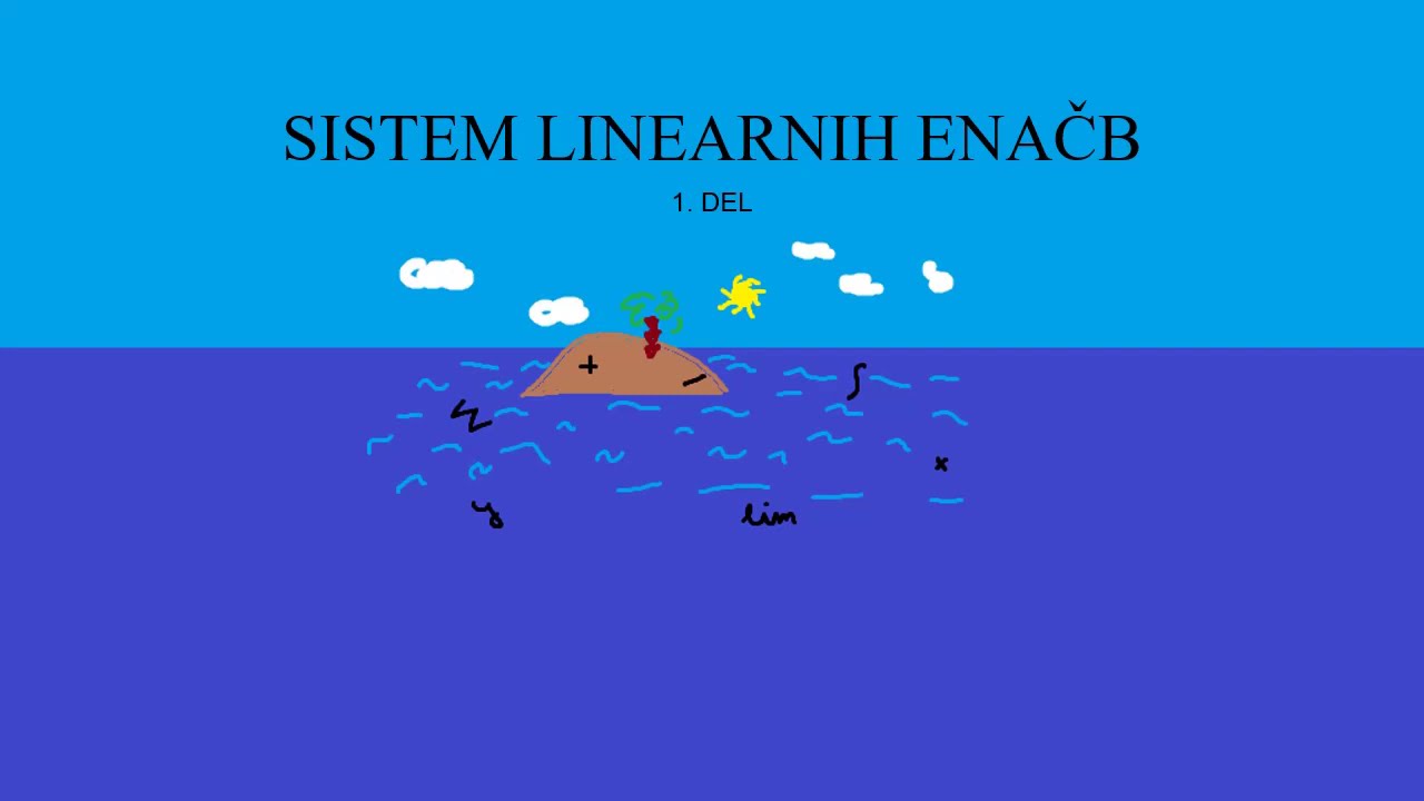 Sistem linearnih enačb 1.del