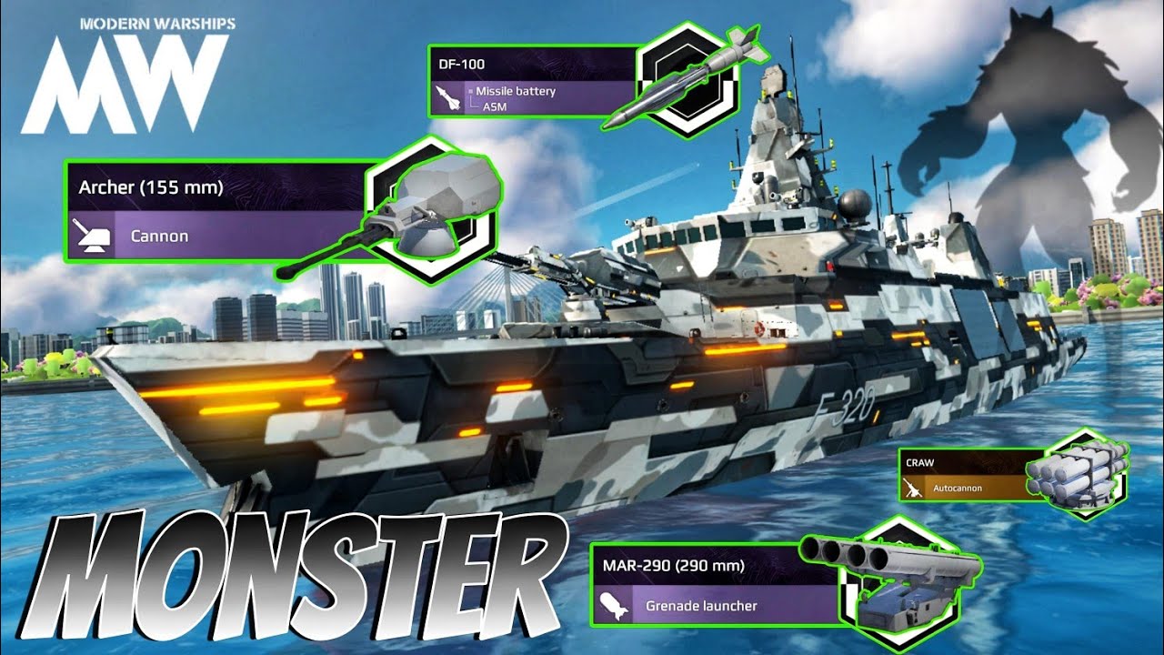 Most Brutal Ship 🔥 No Mercy - Just Like Monster 💀- Modern Warships 