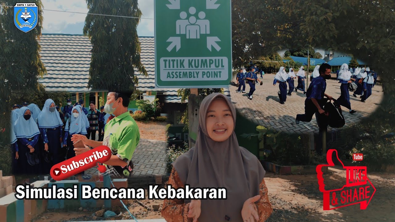 Simulasi Bencana Kebakaran | Sekolah Ramah Anak | SMPN 1 Satui | 2022