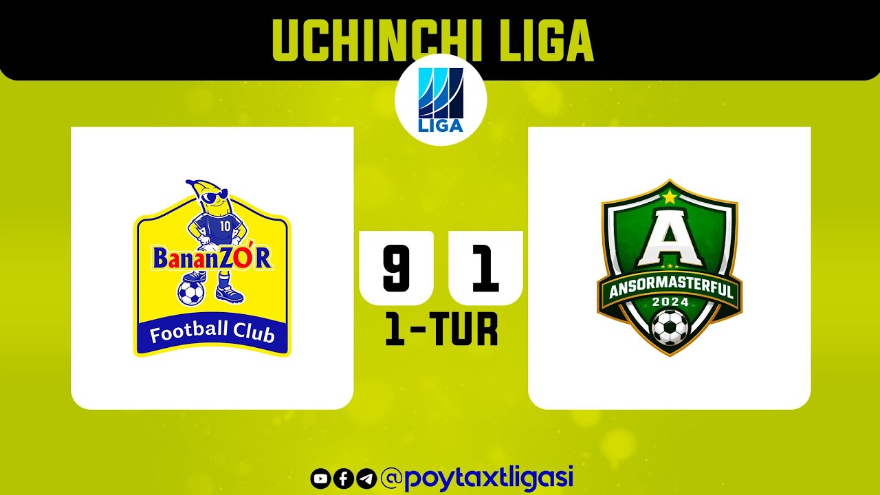 Poytaxt 3-ligasi. 1-tur. Bananzo‘r - Ansormasterfull - 9:1