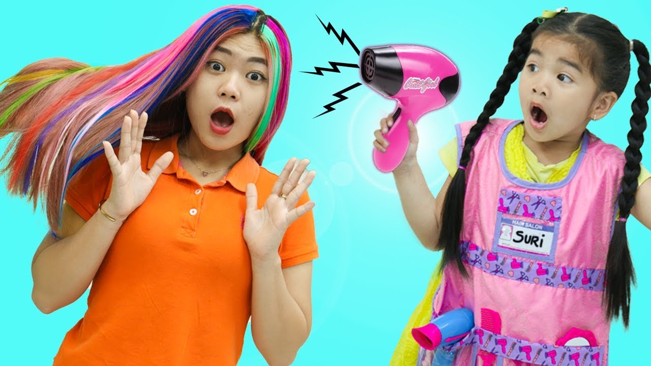Suri Pretend Play with Kids Hair Salon Toys
