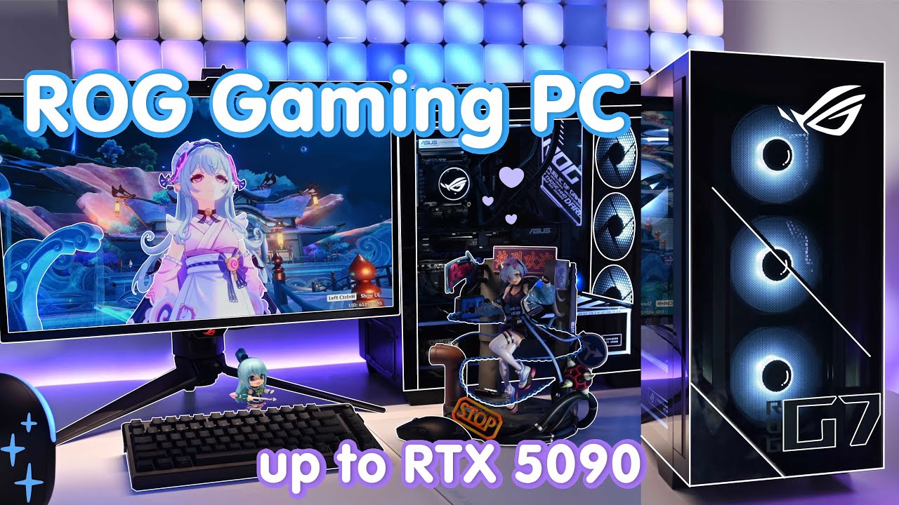 The Most Beautiful Pre-Built Gaming PC? 💻✨ ROG G700 Setup Unboxing 🎮🩵