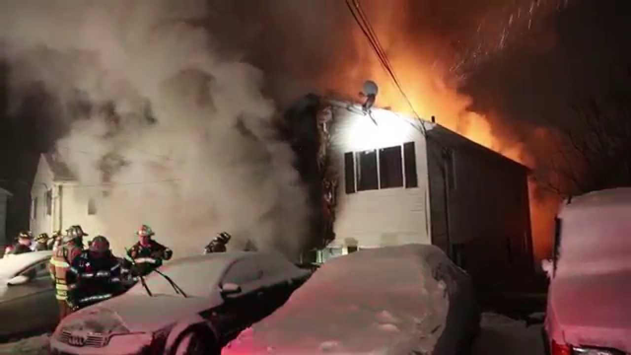 Mount Pleasant St. Fire (Derby, CT) 1/26/15