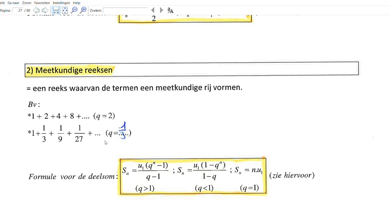 6ASO rijen en reeksen deel 3 stochastiek