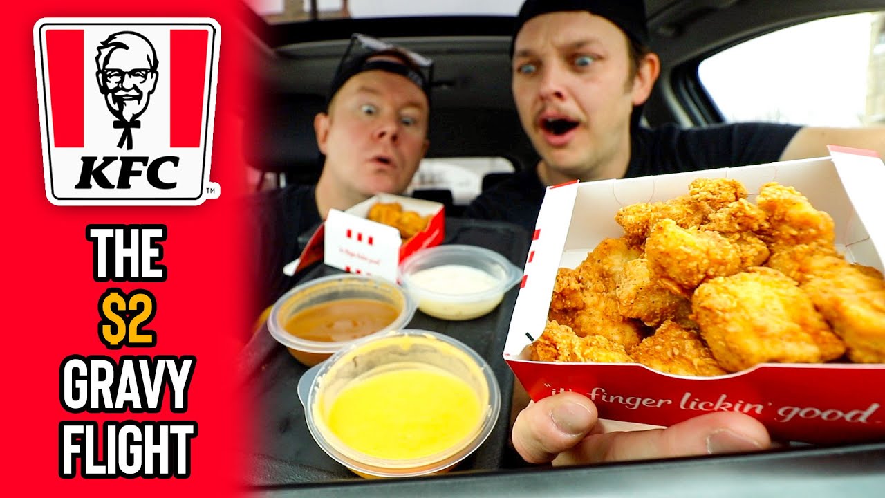 Мы съели KFC с соусом «Грэйви Флайт» за 2 доллара и наггетсами