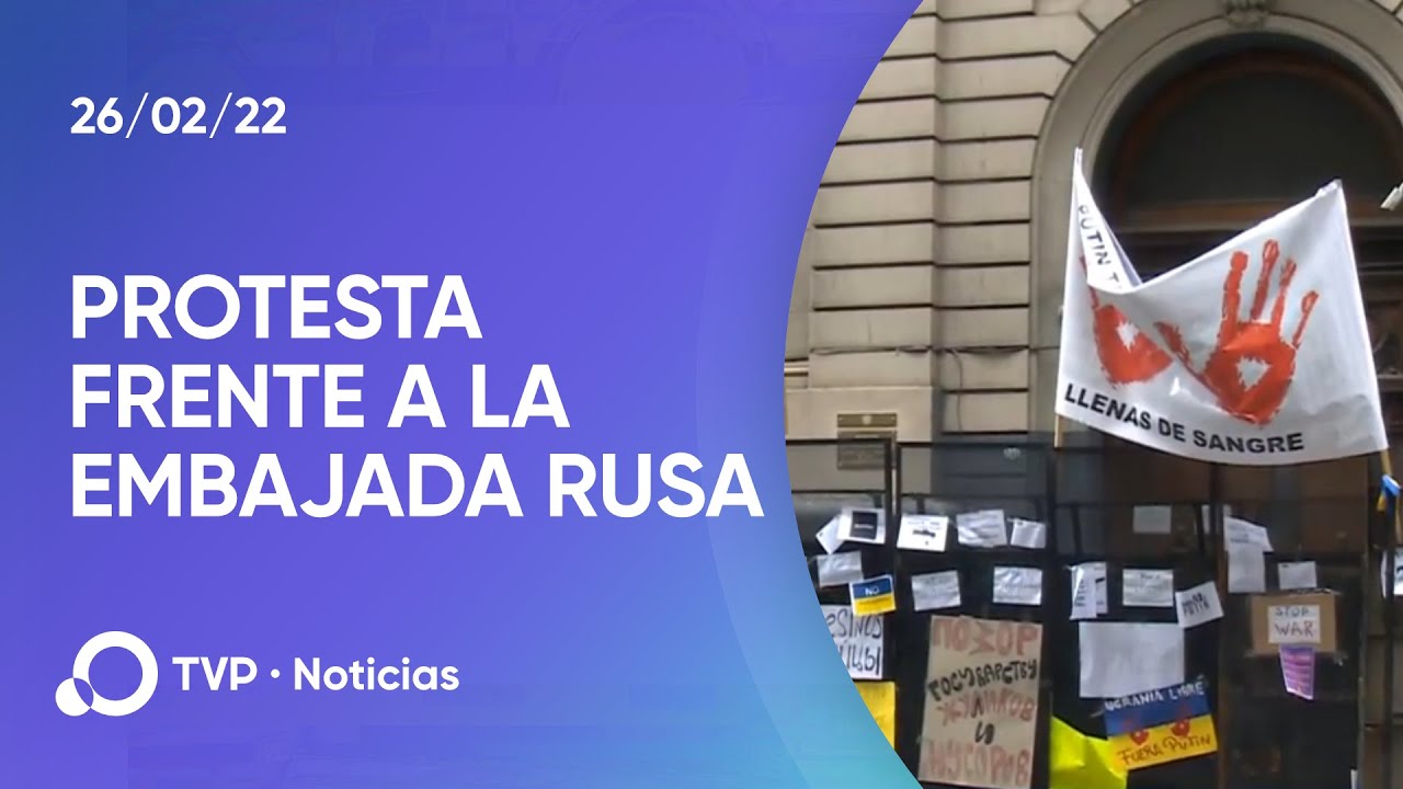 Marcha a la embajada de Rusia en Buenos Aires