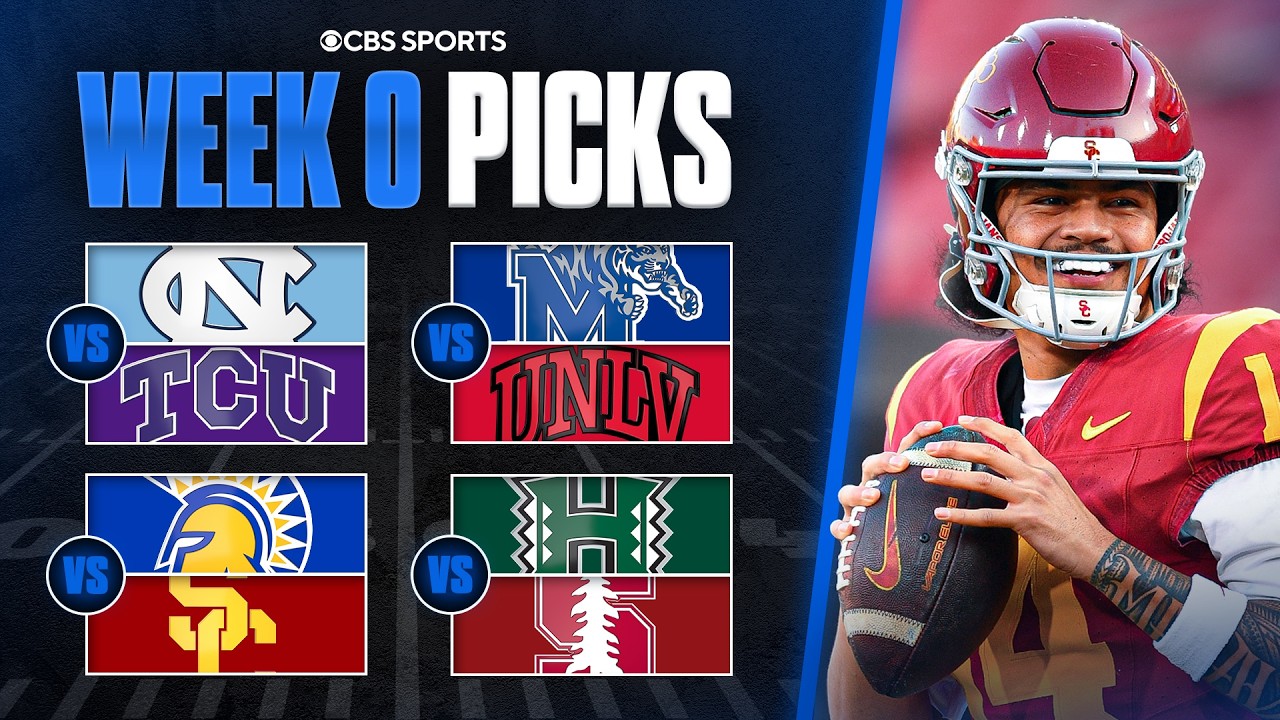 Picks for EVERY Week 0 game in College Football ✅