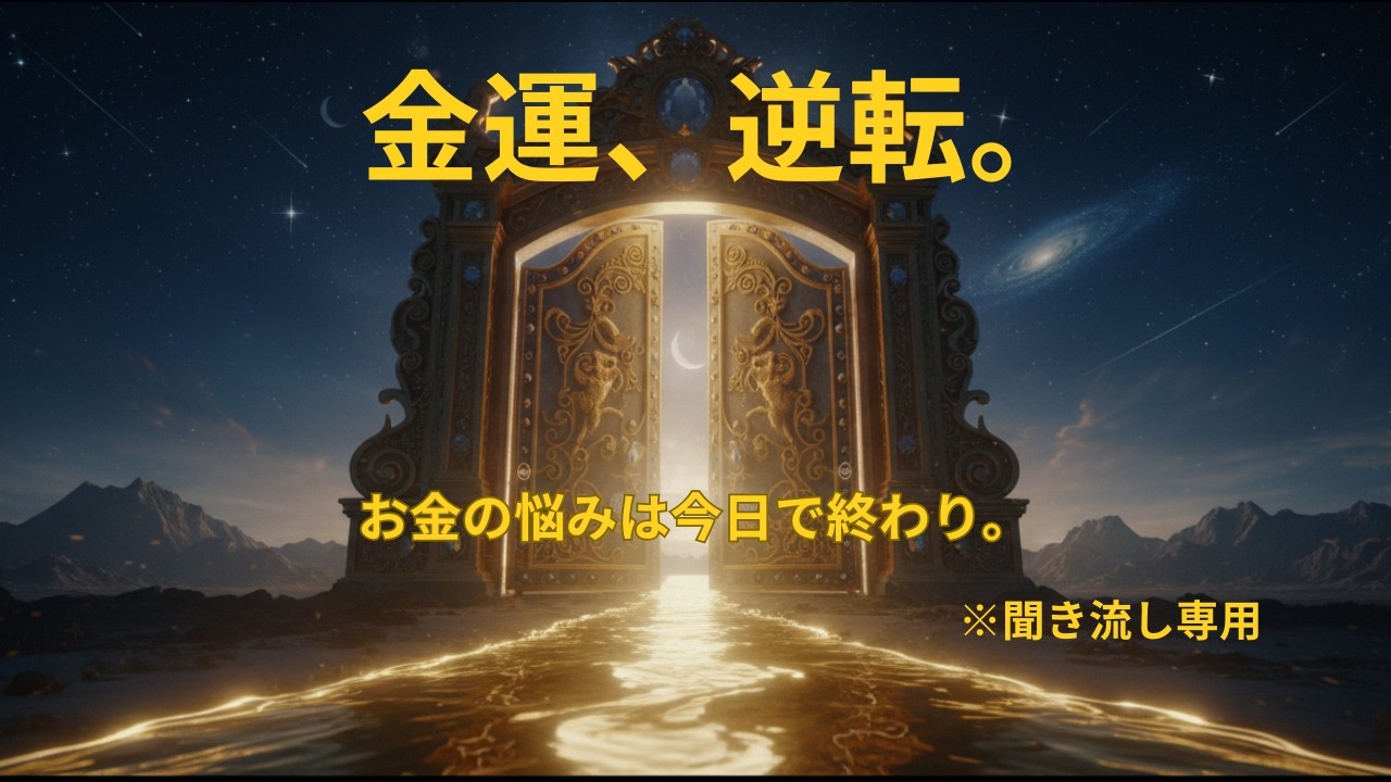 【金運逆転】※もう二度とお金で悩みたくない方へ。眠っている間に潜在意識のブロックを破壊する黄金波動