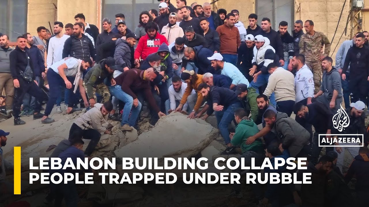 At least six dead, several buried under rubble after building collapses in northern Lebanon
